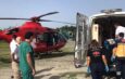 Ambulans helikopter 4 günlük bebek için havalandı