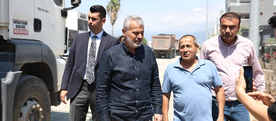 Başkan Öntürk’ten yol çalışmasında inceleme
