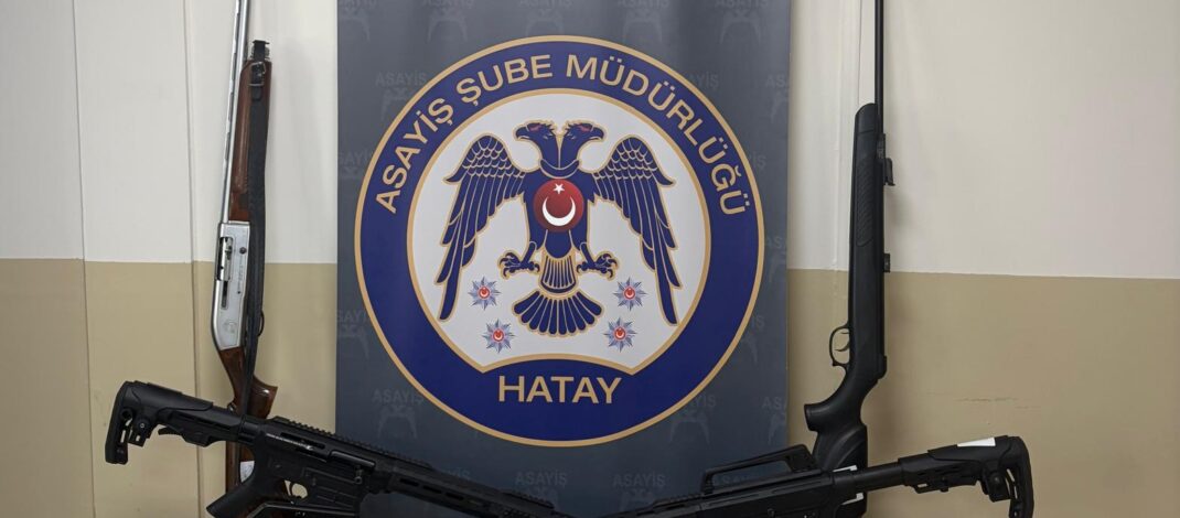Hatay’da ruhsatsız silah operasyonu: 14 şüpheli yakalandı