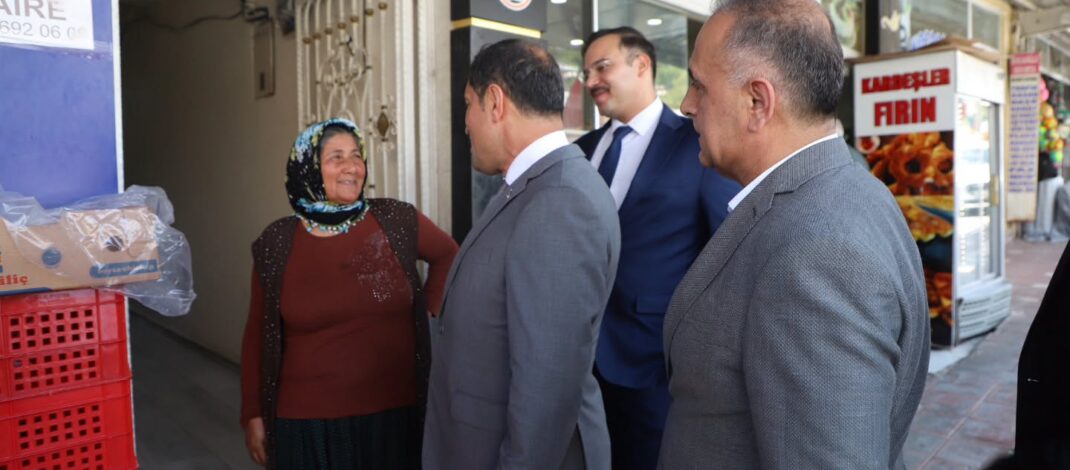 Vali Masatlı Altınözü’ndeki yatırımları inceledi, esnafla buluştu